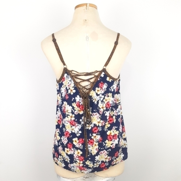 Torrid | Challis Lace Up Back Top - Picture 5 of 8